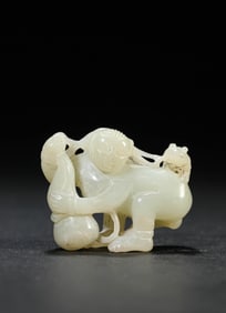 A Jade Liu Hai Playing with Toad