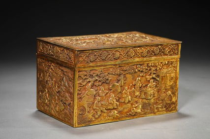 A Gilt-Silver 'Figure Narrative' Box