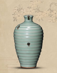 A Longquan 'Dotted-Decoration with String-Pattern' Meiping