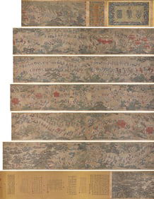 Xu Yang (active 18th century), attributed to, Imperial Procession Handscroll