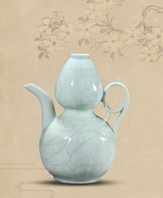 A Hutian-Type 'Carved Floral' Ewer