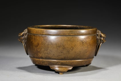 A Bronze Censer with Lion Handles