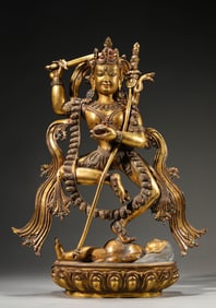A Gilt-Bronze Vajravarahi