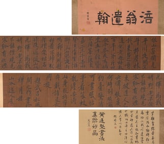 Fu Weng, attributed to, Calligraphy Handscroll