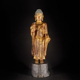 Gilt Bronze Sakyamuni Figure