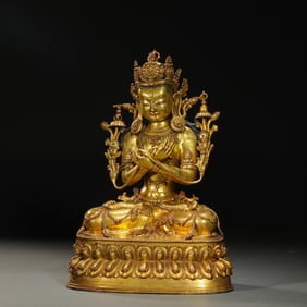 Gilt Bronze White Tara Figure