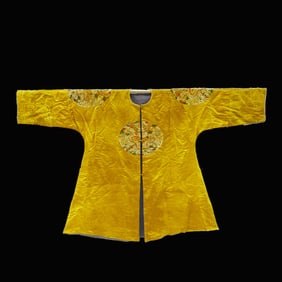 Silk Embroidery Dragon and Cloud Pattern Dragon Robe