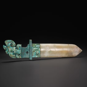 Jade Inlaid Turquoise Sword
