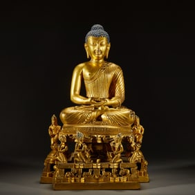 Gilt Bronze Sakyamuni Figure