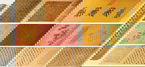Chinese Writing Calligraphy and Flower Hand Scroll,Zhang Xu Mark