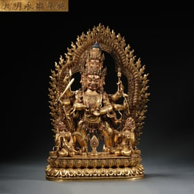 Gilt Bronze Vajra Kilaya Figure