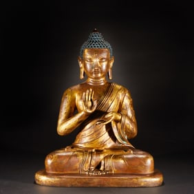 Gilt Bronze Sakyamuni Figure