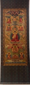 Silk Embroidery Sakyamuni Pattern Tangka