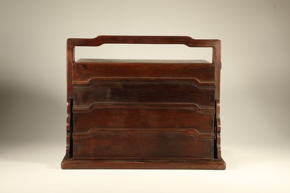 Huanghuali Wood Food Tray Box