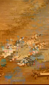 Chinese Drawing Beauty Story Painting,Ding Guanpeng Mark