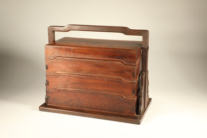 Huanghuali Wood Food Tray Box