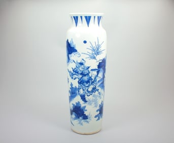 A BLUE-AND-WHITE 'STAR GOD' VASE