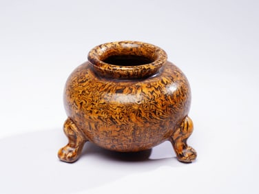 A JIAOTAI (MARBLED) TRIPOD CENSER