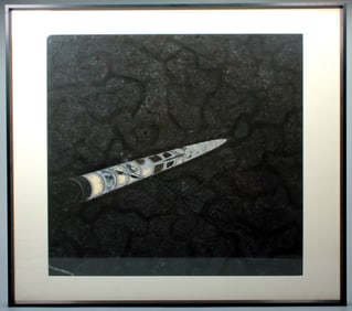 A STONE PANEL PAINTING