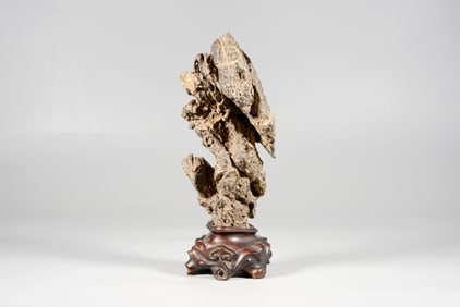 A LINGBI STONE MOUNTAIN SCULPTURE