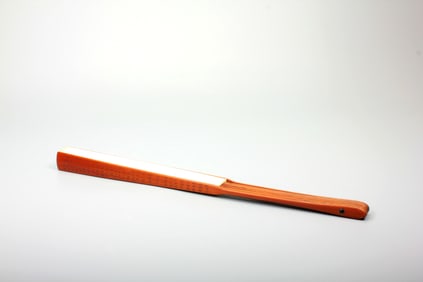 A CARVED BAMBOO FOLDING FAN WITH POETIC INSCRIPTIONS