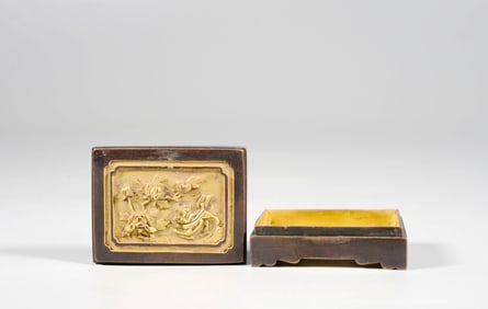 A GILT-BRONZE INCENSE BOX,ZAOBANCHU MADE