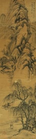 A CHINESE HAND PAINTING WITH THE MARK OF SHEN ZHOU