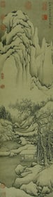 A CHINESE HAND PAINTING WITH THE MARK OF LIU SONGNIAN