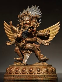 Gilt Bronze Hayagriva Figure