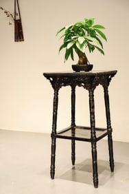 Lacquerware Gold Drawing Character Story Pattern Square Table
