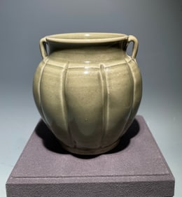 Yaozhou Ware Porcelain Double Ears Pot