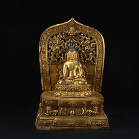 Gilt Bronze Sakyamuni Figure
