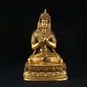 Gilt Bronze GuanYin Figure