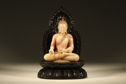Shoushan Carved Sakyamuni Ornament