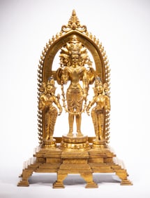 Gilt Bronze GuanYin Figure