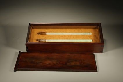 Pair of Jadeite Writing Brush
