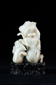 Jade Carved Cabbage Shape Ornament