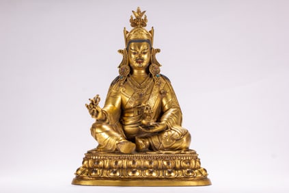 Gilt Bronze Padmasambhava Figure