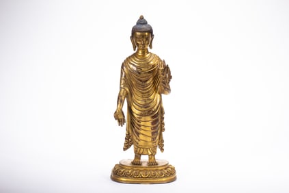 Gilt Bronze Sakyamuni Figure