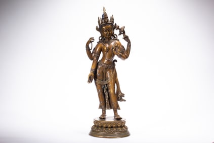 Bronze GuanYin Figure