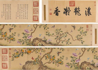 Giuseppe Castiglione (1688-1766), attributed to, Fragrant Blossoms Handscroll