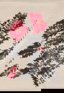 Wang Xuetao (1903-1982), attributed to, Flowers: Wang Xuetao (1903-1982), attributed to, Flowers (46 x 68cm)