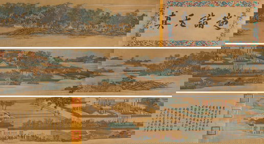 Giuseppe Castiglione (1688-1766), attributed to, Imperial Sericulture Handscroll