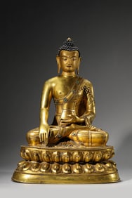 A Tibetan Tashilhunpo-Style Shakyamuni Buddha