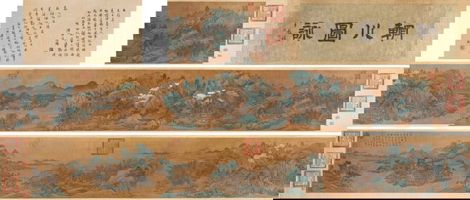 Wen Zhengming (1470-1559), attributed to, Wangchuan Villa Handscroll