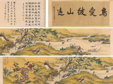 Zhang Daqian (1899-1983), attributed to, Flowers and Birds Handscroll
