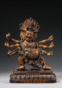 A Three-Faced Six-Armed Hayagriva
