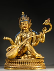 A Gilt-Bronze Buddhist Figure