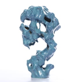 A Flambe-Glazed Mountain Boulder