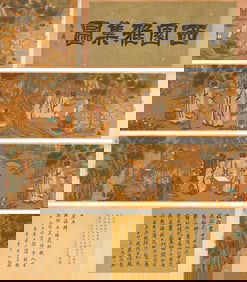 Tang Yin (1470-1524), attributed to, Elegant Gathering in the Western Garden Handscroll